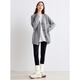 Baitu betu women's autumn new wool sweater wilderness marrard V-neck loose cardigan women 2409T40 gray M