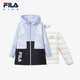 Fila Fila Children's Clothing Children's 2023 Winter Mid-Winter Big Children's Girls Woven Jacket Down Jacket Warm Suit Cool Purple-PU 165