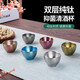 MUTTI titanium cup pure titanium wine cup white wine sake cup household Japanese high-end spirits one or two small wine cups tea wine dual-purpose one-cup cup Jade Red 40ml