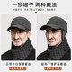SOMUBAY Middle-aged and elderly men's dad hat winter plus velvet baseball cap grandpa old man autumn and winter back seal warm peaked cap gray [single hat] one size (56-60cm)
