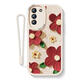 TONGRUBI PEINTURE D'HUILE Fleurs rouges adaptées à Samsung S24 Mobile Phone Case S24ultra Nouveau étui de protection S23 + Couverture complète Anti-Fall S22 Ten L3879 PEINTURE D'HUILE FLOIRES-SAND ET POUDRE DE TRAVAL LUMBRE LUMBRE LUMB LAMB SAMSUNG GALAXY S23