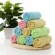 Lingpan full-strength pure cotton towel face wash towel labor protection welfare towel plain wedding gift towel 70g blue [33*73cm] single strip