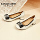 Kangnai (kangnai) women's shoes casual mother's leather shoes 18232062 beige 36