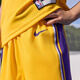 Nike (NIKE) official boys Los Angeles Lakers ICON NBA kids shorts summer sports pants HJ7716 728 Amarillo yellow 120 M