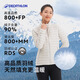 Decathlon Short Down Jacket Light Light Jacket Outdoor Sports Thermal Din Down Veste Trek100 Men's Style - Retro Blue - Cabinage XL