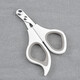 Anti-cutting small blind scissors cat nail clippers special pet cat small round hole novice nail clipper nail clipper small blind scissors blue and white double holes