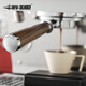 MHW-3BOMBER Bomber Solid Wood Bottomless Handle Bo Fu/E61/La Ma Extraction Modified Coffee Machine Accessories Solid Wood Bottomless Handle-58mm Universal-Three Ears