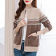 Aiyoufei-Pullover, Strickjacke, Frühlingsjacke, 22-jähriger Frühlings- und Herbst-neuer Pullover, Lose Short Jacket, Baseball Uniform, Frauen-Außenverdeck, Frühlings- und Herbst-Top, 724 Red XXL schlägt 125-135jin vor [Jin gleich 0,5 kg]