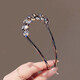 Case makeup Qixi U-shaped hairpin for women, leaf crystal temperament hairpin, metal hairpin, hairpin, simple hairpin comb, leaf type U-shaped hairpin