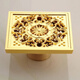 Ouweistou Ou Golden Copper Deodorizer Tee Boden Abfluss Dicke Kern -Badezimmer -Abwasserkanalwaschmaschine Nass trockener Bereich Kupfer Gold 6625 Wasserdichtung Waschmaschine Modell Modell