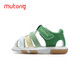 Shepherd boy baby sandals women's step front shoes, shoes, summer soft sole boys' head-pack sandals, new sprout green size 19
