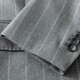 Mailyard/Melya Anzug ein Stück Geschäft Casual Men Herbst und Winter Haar Doppelschlitz Fashion Single 724 Hellgrau Streifen 46