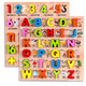 DBS Montessori früh Bildung Bildungsspielzeug digitales Mutter-Kennzeichnungsbrett Holzkinder Baby Puzzle Baby Kognitive Lernen [große Größe]