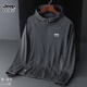 JEEP SPIRIT sun protection clothing for men and women in summer quick-drying breathable outdoor travel fishing ice silk men's customized corporate team building JEEP568 light gray 2XL (recommended 135-155 Jin Jin equals 0.5 kg)