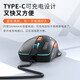 前行者G308无线蓝牙鼠标机甲风三模游戏电竞台式电脑笔记本平板手机办公可type-c充电静音有线外设专用 炫酷黑【2.4G无线】静音按键/RGB灯效