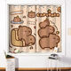 Cortina de la cama de Yingtang Kapibala Capybara Cortinas personalizadas dormitorio Apartado NUEVO estilo Roomer Bay ventana de la sala de niños Aislamiento Aislamiento de aislamiento Cortina Budista (12172) Modelo de gancho 1.2m de ancho 1 pieza/altura Personalización Nota