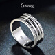 GsunG platinum ring men's PT950 couple ring platinum women's ring new curved platinum ring fashionable and shiny size 19-22 about 11-13 grams wide about 8mm customized