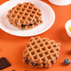 Waffles ovaltine œufs au plat ahuatien et muffins de viande pour les étudiants et les gâteaux à pain pour le petit-déjeuner pour enfants