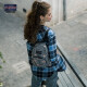 JanSport Jasper Backpack Female Student School Bag Ins Style Backpack Collection Page TDH654S Plaid Daisy/10.2L