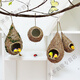 Chao Ming Bird's Nest Decorative Simulated Grass Woven Grass Nest Handmade Outdoor Bird House Outdoor Pendant Coconut Shell Bird's Nest Swallow (Large) Grass Bird's Nest (Empty Nest)