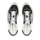 Armani (Armani) Chaussures décontractées masculines classiques Ea Eagle Logo Lace-Up Low-top Sneakers à la mode Big-name pour hommes Rice Rice Black Color Combination X4x537 (Q826) Taille 41,5