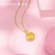 Zhou Dasheng gold baby lock pendant does not contain chain baby long life golden lock safe lock pure gold children's small gold lock long life 100 years old full moon one year old 1.92g--