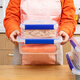 Fengxi Transparent plastic rectangular refrigerator special kitchen commercial seal storage food large fresh-keeping box lift seal model 9901