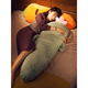 Youyu Cartoon dormant avec son long coussin de sommeil Longtes bandes de bande dessinée et poupées, etc. Carrot 120 cm (avec une doublure intérieure peut être retirée et lavée)