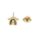 
ShiJUN (SHIJUN) Light luxury men's suit brooch luxury wedding accessories retro plated dumb bear collar pin suit pin breast gold plated brooch + cufflink set