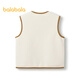 Balabala children's clothing baby warm vest winter thickened polar fleece children's vest boys and girls plus fleece 208424171204