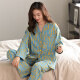 
Three gun pajamas for women in spring and autumn pure cotton long-sleeved fashionable home clothes can be worn on the outside in autumn. Sweet and fashionable casual cotton set 9227# XL women (recommended 120-140Jin [Jin equals 0.5 kg])