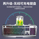 EWEADN GX810 wireless mechanical keyboard and mouse gaming keyboard and mouse set rechargeable desktop computer notebook film with knob e-sports mixed light peripherals