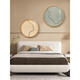 XMSJ Wasabi Style Dekoration Malerei Sinn Schlafzimmer Weichdekoration Hauptschlafzimmer Nachtter Hintergrund Wand Hanging Malerei Abstraktes Kunstraum Wandbild ZSH14666-Twilight-Herz mit dem Außenrahmen Durchmesser 40 cm + Durchmesser 50 cm x kreisförmige Form