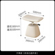 Jiyi Mufang Round Stool Soft Cover Cream Style Cosmetic Stool Light Luxury Master Bedroom Dressing Table Stool Can Lift Simple Modern Leather Lift Model Cream White Super Fiber Leather