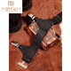 Modal non-slip sock clip with leg ring garter belt European and American trendy formal wear unisex metal clip shirt black and white stockings 1 pair of black sock clip classic frosted