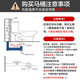 
HUIDA (HUIDA) bathroom jet siphon flush toilet urea formaldehyde fiber cover household water-saving ceramic toilet 6218 direct ship by manufacturer measuring pit distance 300MM pit distance (free installation in coverage area)
