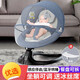 Cool Hui Baby-Sammelnartefakt 0 bis 2-jähriges Baby Elektro-Schaukelstuhl Baby Schlaf mit Cradle Bett Neugeborene beruhigende Stuhl Liege Mocha Gray-u Kissen