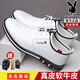 Playboy men's shoes 2025 autumn new casual leather shoes men's genuine leather shoes men's Korean style trendy white shoes 9858 white 38 free belt socks insoles