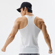 Lutielang Sports Fitness Vest Men's I-shaped Quick-drying Breathable Muscle Training Running Basketball Sleeveless Black XL