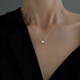 Ai Ying'er small waist necklace women's silver clavicle chain high-end fashion pendant Valentine's Day birthday gift for girlfriend and wife white small waist necklace