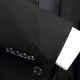 Zuoqiang suit men's suit three-piece groom wedding dress black suit fit Korean style groomsmen men's suit black ((suit + shirt + trousers)) XXL (too small, it is recommended to take a larger size)