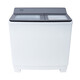 WEILI 20kg double barrel double cylinder washing machine semi-automatic, super large capacity, strong decontamination, double copper motor, easy to wash large parts 20kg XPB200-9896S English Grey