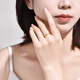 Jin Xiaoxiu gold ring for women, sparkling, exquisite crushed ice, pure gold 999 ring, new hard gold as a gift for girlfriend, crushed ice ring No. 12 - more to be refunded, less to be replenished 1g - more gold is heavier, less to be replenished