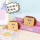 Qindu милый ins cookie cookie conswlet creative маленький кошелек мультфильм для хранения наушников Студент Студент Стулочный кулонный клавиш S 1 упаковка [Симпатичное сэндвич -печенье