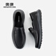 Aokang official men's shoes spring new business casual shoes men's versatile soft sole slip-on convenient commuting shoes 1243321061 black 41
