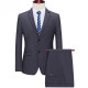 Jeep (Jeep) Traje de lana de lana de mediana edad para hombres Profesional de negocios Formal de vestimenta de ropa (Modelo 17): ZYXF16837 Navy (doble hendidura 46 (165/84a)