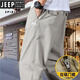 Jeep Spirit Jeep Pure Pure Cotton Men's informal en otoño e invierno Nuevo talla de gran tamaño, jóvenes, pantalones de trabajo de bolsillo al aire libre JP] HD9201-Khaki XL