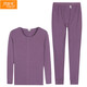 Yi Ershuang [First-class 100% pure cotton] Women's thermal underwear set Antistatic all-cotton autumn clothes, long-skinned pants, cotton sweater pants