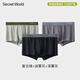 
SecretWorld underwear men's modal ice silk large size pants high-end mulberry silk four corners flat corner ultra-thin nude feeling boys' pants