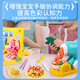 Zhigao Zhigao Kuchen Hamburger Nudelmaschine Kinder Haus Lehm farbenfrohe Plastikine DIY Boy und Mädchen Neujahrsspielzeug